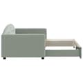 Miniatyrbillede 4 af 9: vidaXL daybed med udtræk 90x190 cm velour lysegrå