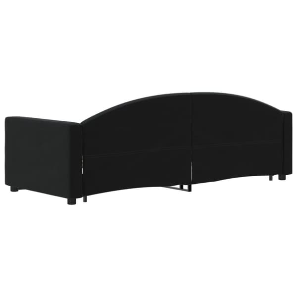 vidaXL daybed med udtræk 80x200 cm velour sort