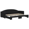 Miniatyrbillede 2 af 9: vidaXL daybed med udtræk 80x200 cm velour sort