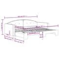 Miniatyrbillede 9 af 9: vidaXL Dagbädd utdragbar blå 90x200 cm sammet