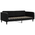 Miniatyrbillede 6 af 11: vidaXL daybed med udtræk 90x200 cm velour sort