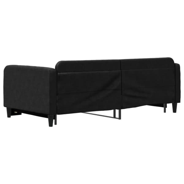 vidaXL daybed med udtræk 100x200 cm stof sort
