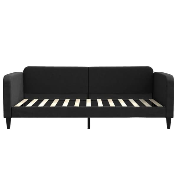 vidaXL daybed med udtræk 100x200 cm stof sort