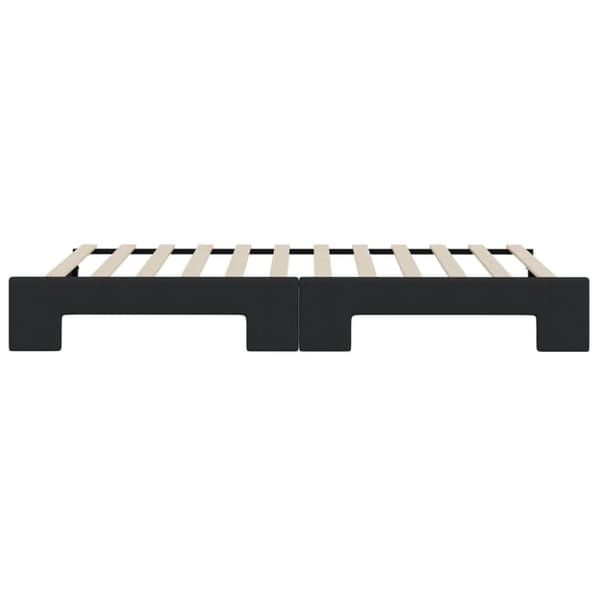 vidaXL daybed med udtræk 100x200 cm stof sort