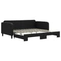 Miniatyrbillede 1 af 11: vidaXL daybed med udtræk 100x200 cm stof sort