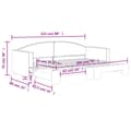 Miniatyrbillede 11 af 11: vidaXL daybed med udtræk 80x200 cm stof lysegrå