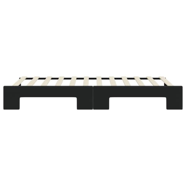 vidaXL daybed med udtræk 80x200 cm velour sort