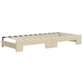 Miniatyrbillede 8 af 11: vidaXL daybed med udtræk 100x200 cm stof cremefarvet