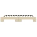 Miniatyrbillede 9 af 11: vidaXL daybed med udtræk 100x200 cm stof cremefarvet