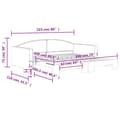 Miniatyrbillede 11 af 11: vidaXL daybed med udtræk 100x200 cm stof cremefarvet