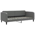 Miniatyrbillede 4 af 11: vidaXL daybed med udtræk og madras 90x200 cm stof mørkegrå