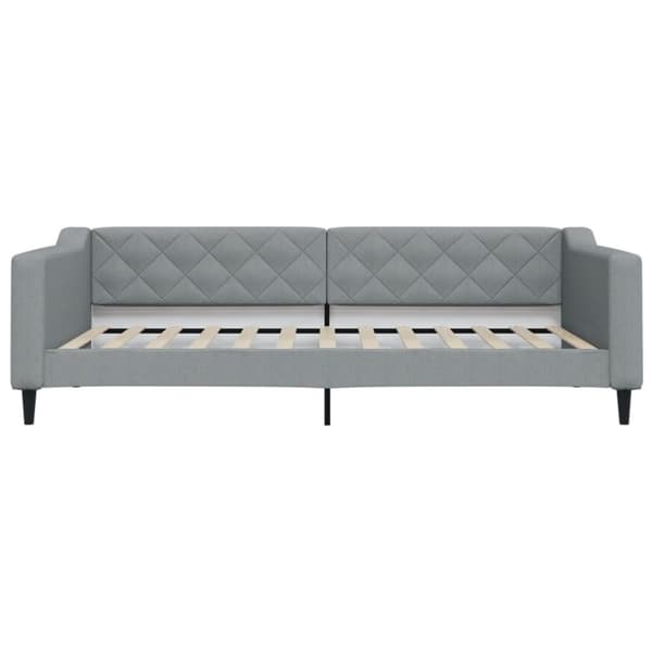 vidaXL daybed med udtræk 100x200 cm stof lysegrå