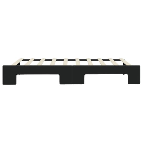 vidaXL daybed med udtræk 90x190 cm velour sort