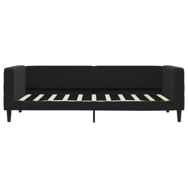 vidaXL daybed med udtræk 90x190 cm velour sort