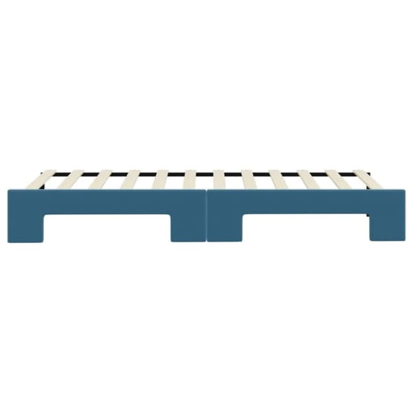 vidaXL daybed med udtræk 80x200 cm velour blå