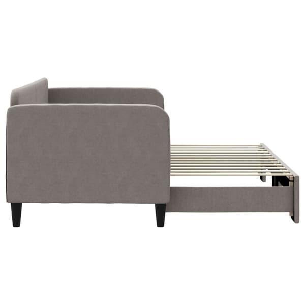 vidaXL daybed med udtræk 80x200 cm stof gråbrun