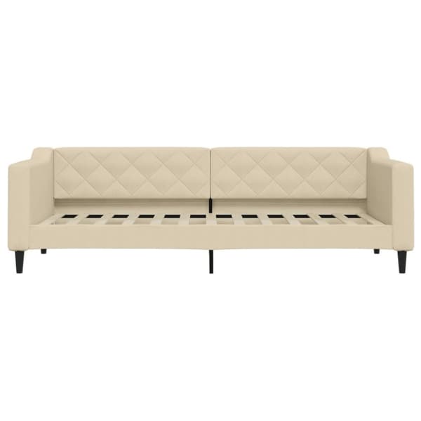 vidaXL daybed med udtræk 80x200 cm stof cremefarvet