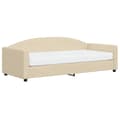 Miniatyrbillede 3 af 11: vidaXL daybed med madras 90x200 cm stof cremefarvet