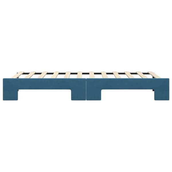 vidaXL daybed med udtræk 80x200 cm velour blå