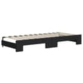 Miniatyrbillede 5 af 11: vidaXL daybed med udtræk og madras 100x200 cm stof sort