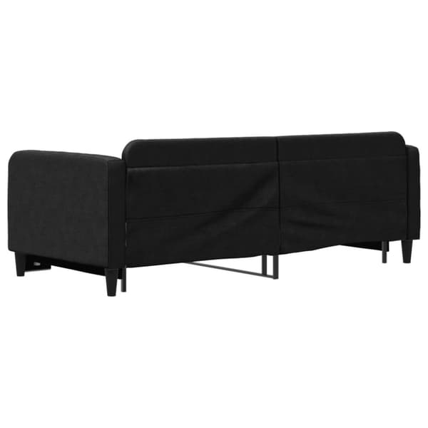 vidaXL daybed med udtræk 90x190 cm stof sort