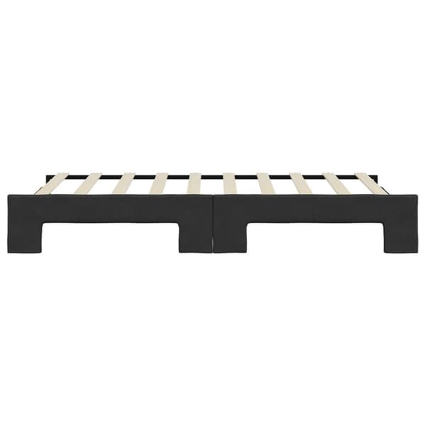 vidaXL daybed med udtræk 90x190 cm stof sort