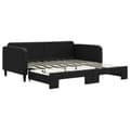 Miniatyrbillede 2 af 11: vidaXL daybed med udtræk 90x190 cm stof sort