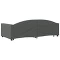 Miniatyrbillede 5 af 11: vidaXL daybed med udtræk og skuffer 100x200 cm stof mørkegrå