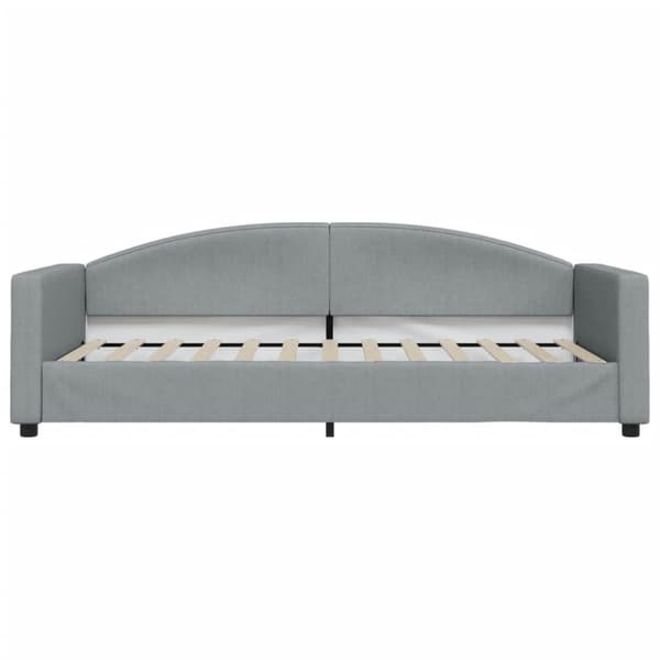 vidaXL daybed med udtræk 90x200 cm stof lysegrå