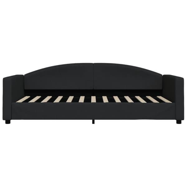 vidaXL daybed med udtræk og skuffer 80x200 cm stof sort