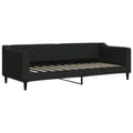 Miniatyrbillede 4 af 11: vidaXL daybed med udtræk og skuffer 80x200 cm stof sort