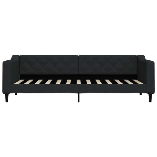 vidaXL daybed med udtræk og skuffer 80x200 cm stof sort