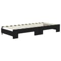Miniatyrbillede 6 af 11: vidaXL daybed med udtræk og skuffer 80x200 cm stof sort
