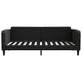 Miniatyrbillede 7 af 11: vidaXL daybed med udtræk og skuffer 80x200 cm stof sort