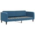 Miniatyrbillede 6 af 11: vidaXL daybed med udtræk og skuffer 80x200 cm stof blå