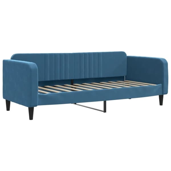 vidaXL daybed med udtræk og skuffer 80x200 cm stof blå