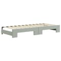 Miniatyrbillede 8 af 11: vidaXL daybed med udtræk og skuffer 80x200 cm velour lysegrå