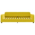 Miniatyrbillede 3 af 11: vidaXL daybed med madras 100x200 cm velour gul