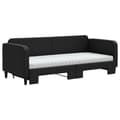 Miniatyrbillede 4 af 11: vidaXL daybed med udtræk og madras 80x200 cm stof sort