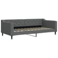 Miniatyrbillede 3 af 11: vidaXL daybed med madras 90x200 cm stof mørkegrå
