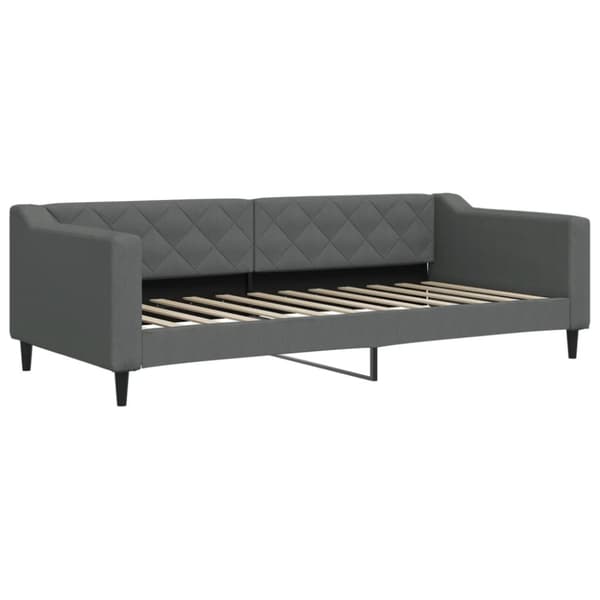 vidaXL daybed med madras 90x200 cm stof mørkegrå