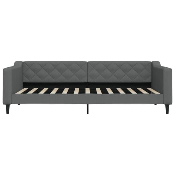 vidaXL daybed med madras 90x200 cm stof mørkegrå
