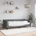 Miniatyrbillede 2 af 11: vidaXL daybed med madras 90x200 cm stof mørkegrå