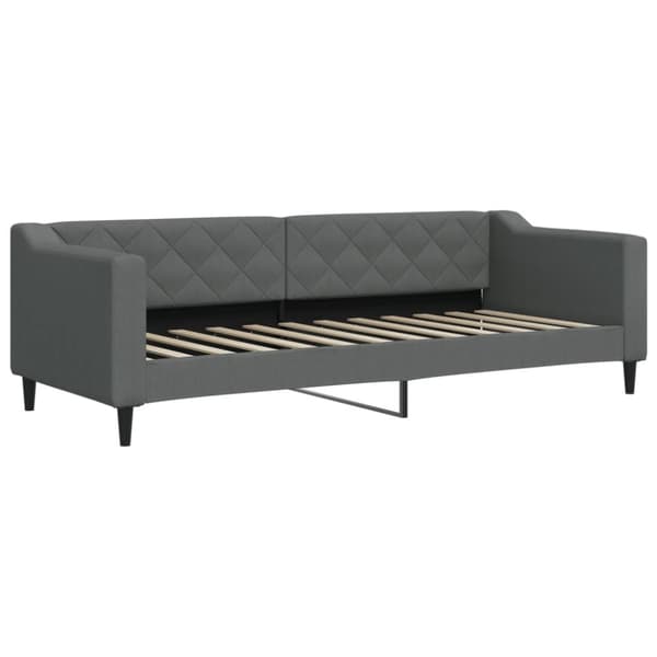 vidaXL daybed med udtræk og madras 80x200 cm stof mørkegrå