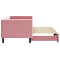 Miniatyrbillede 4 af 11: vidaXL daybed med udtræk 80x200 cm velour lyserød