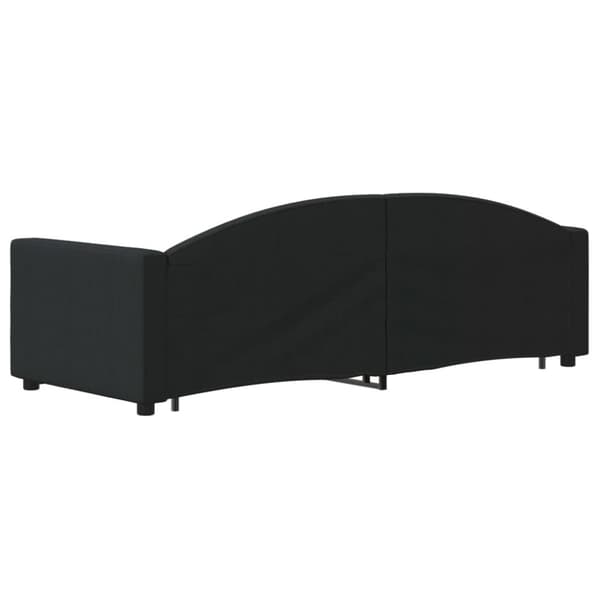 vidaXL daybed med udtræk 80x200 cm stof sort