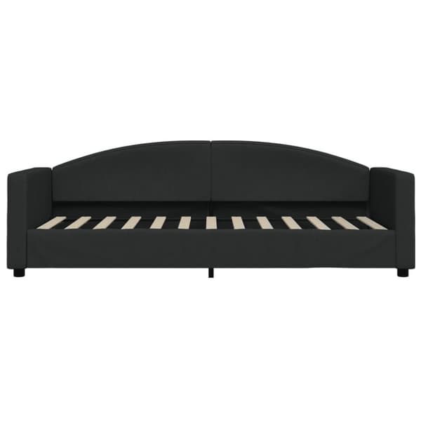 vidaXL daybed med udtræk 80x200 cm stof sort