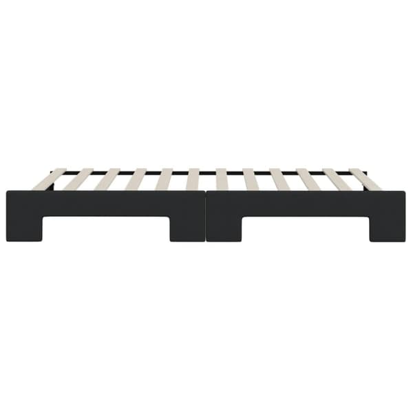 vidaXL daybed med udtræk 80x200 cm stof sort