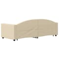 Miniatyrbillede 5 af 11: vidaXL daybed med udtræk 80x200 cm stof cremefarvet