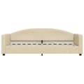 Miniatyrbillede 7 af 11: vidaXL daybed med udtræk 80x200 cm stof cremefarvet